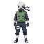 kakashi, high-detail shading, ragnarok style