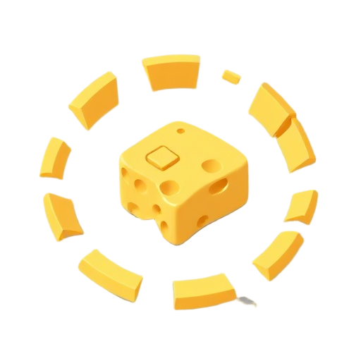 a piece of swiss cheese spinning in an endless loop, create it as a .gif