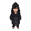the character is a guy in a black robe with a hood