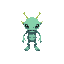 a 2d pixel funny alien monster
