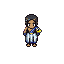 full body, gaunt man in tattered greek robes. right arm has a glowing gold/silver constellation brand. 