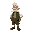 an old man short with big white mustache and a green gilet
