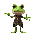 a frog magician
