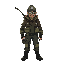 a cyberpunk-style fisherman.