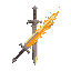 flaming sword