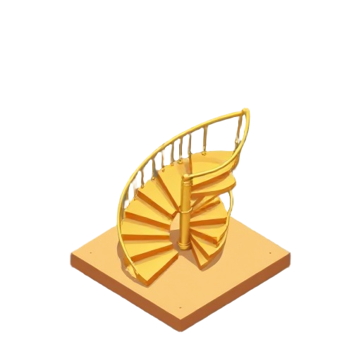 golden spiral staircase,