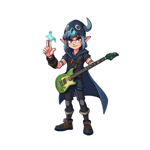 a rock n roll mage using linking park powers