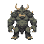 orc boss for top down game, final boss of world 1