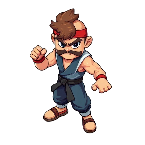 japanese fighting character that looks like street fighter character