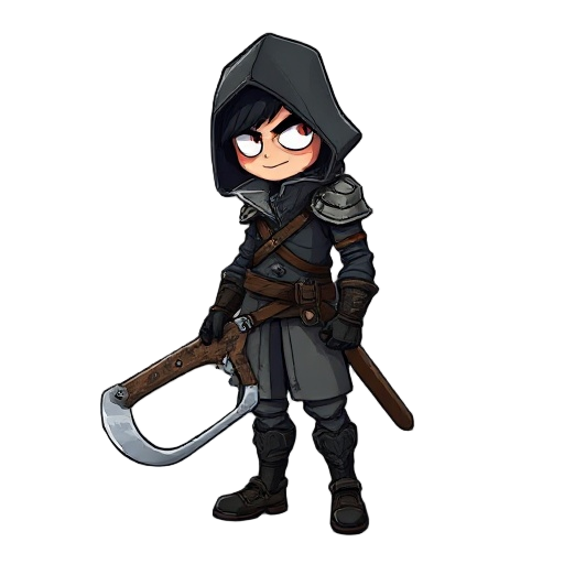 bloodborne hunter with a saw cleaver