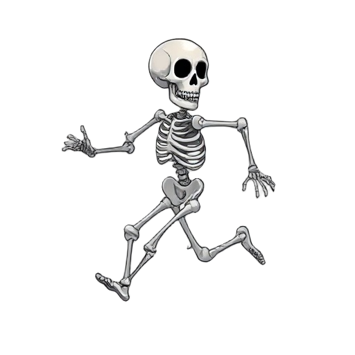 skeleton running