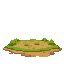 dirt floor with grass 2d view