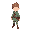 full body fantasy rpg character, neutral/happy pose, modular design for hair and clothes, no face, retro style, minimal shading, clean lines, bright colors, transparent background, game asset.