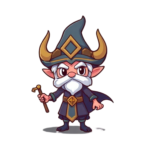 cria um personagem bem simples, um mago