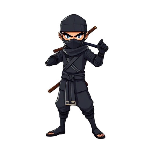 a 2d ninja for a game based on joe musashi from shinobi 3