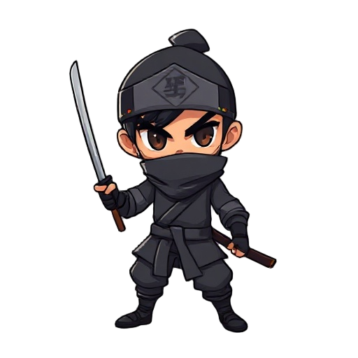 a 2d ninja for a game based on joe musashi from shinobi 3 