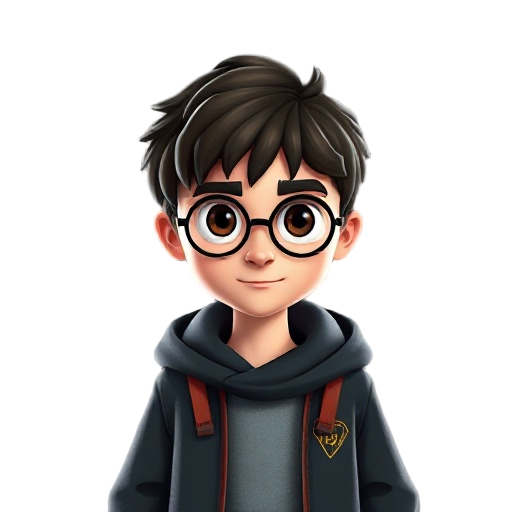 harry potter com roupa de educador físico  de lado
