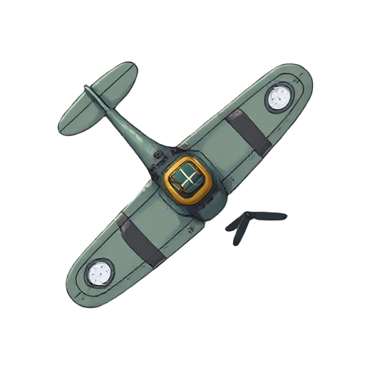 old air plane, with helix first world war 