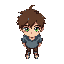 boy(14 old) green eyes brown hairs 