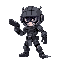 um personagem para game de guerra estilo esterminador do futuro aleatorio em posiçao t