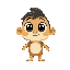 create a pixel art character for a 2d platformer game. the character should be cute and friendly, designed for an audience of 8-year-old children. the character should have big, expressive eyes,