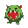 cute chubby cubic watermelon-monster pet