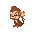cute monkey critter, side view