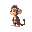 cute monkey critter, side view
