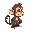 cute monkey critter, side view