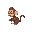 cute monkey critter, side view