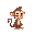 cute monkey critter, side view