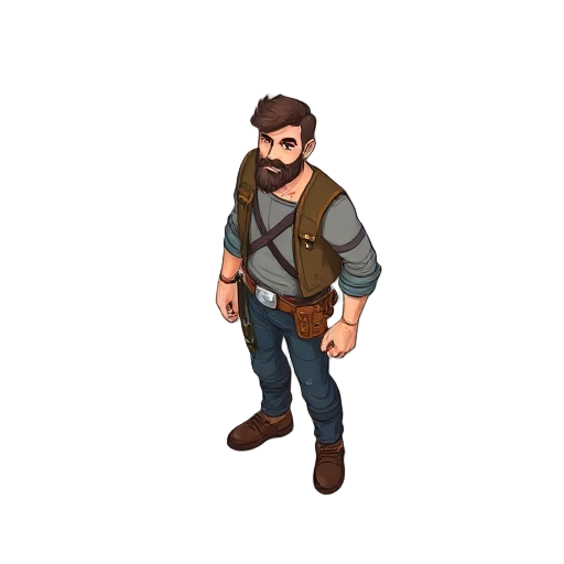 masculino de médio porte jovem , rpg
