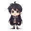 student japanese black hair with a full body
