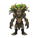 sylvarus não é mais a figura graciosa que um dia protegeu aquele lugar. agora, ele é uma montanha de madeira antiga e retorcida, com mais de quatro metros de altura. seu corpo, feito do carvalho mais resistente da floresta, está coberto de rachaduras que 