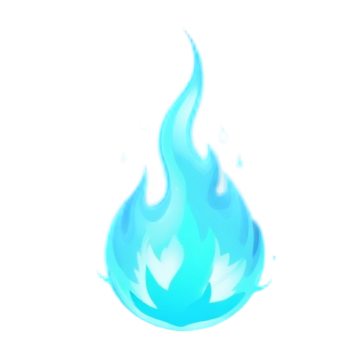 a large light blue flame representing the essence that makes up souls