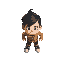 generate a character similar to the characters in the game enter the gungeon
