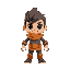 generate a character similar to the characters in the game enter the gungeon, high quality, bright colors, mini character design no arms
