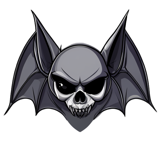 enemy, bat, skull mask on head, assembly view