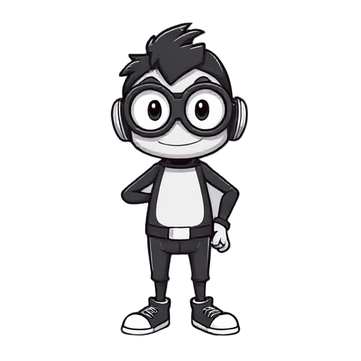 passaro branco com oculos estilo retro batendo as asas