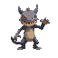 monster fakemon attacking