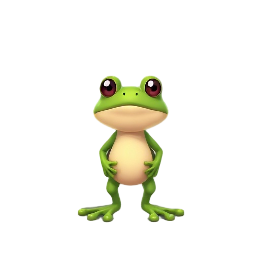 small bipedal frog  