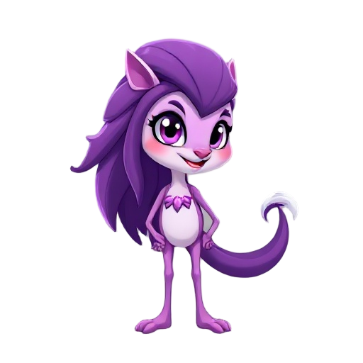 magoa mulher, roxo