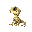 sandy gecko facing left
