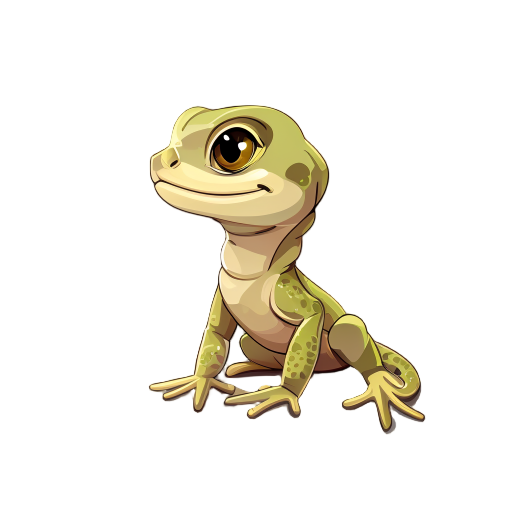 sandy gecko facing left