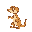 sandy gecko facing left