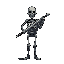 dark fantasy skeleton with sword