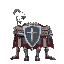 knights with sword and shield.