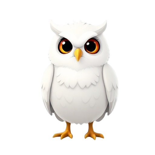 cute white owl
