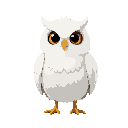 cute white owl