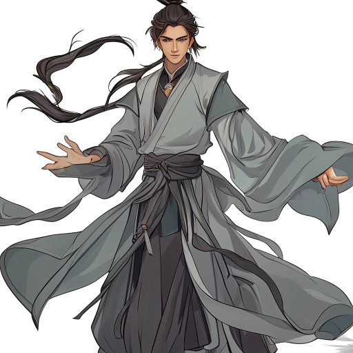 xianxia man cultivator gray cloath